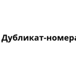 Дубликат-номера РФ